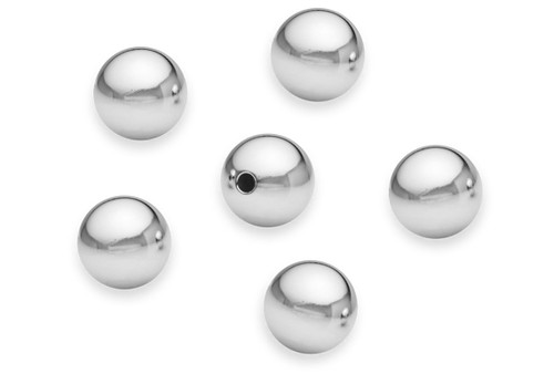 Sterling Silver Round Beads Seamless - 12 mm