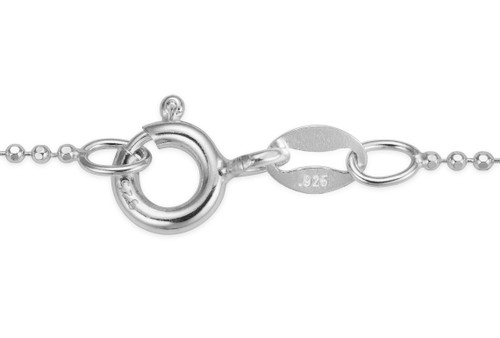 Sterling Silver Stud Ball Necklace