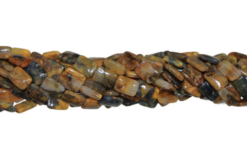 Natural Rectangle Beads 15 IN Strand 13x18 mm-Golden Pietersite