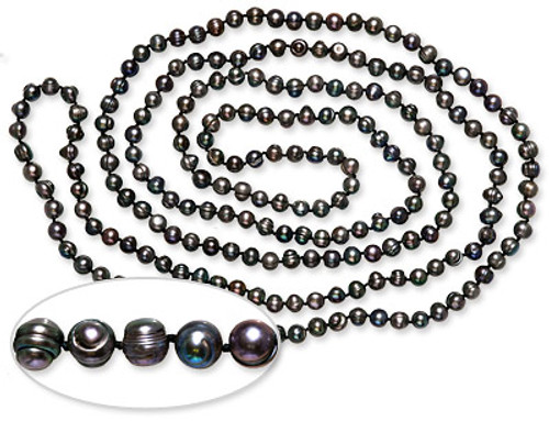 Freshwater Pearl Necklace Peacock