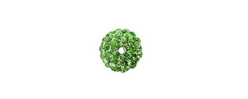 Round Pave Beads Green 6mm Round Pave Beads Green 6mm