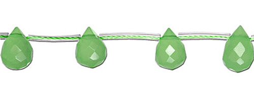 6x9 mm Green Quartz Glass Beads Faceted