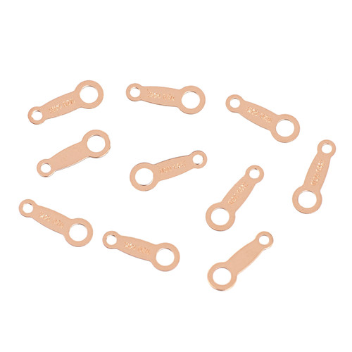 14K Rose Gold Filled Thin Quality Tags 2x8 mm - 10 Pcs 14K Rose Gold Filled Thin Quality Tags 2x8 mm - 10 Pcs