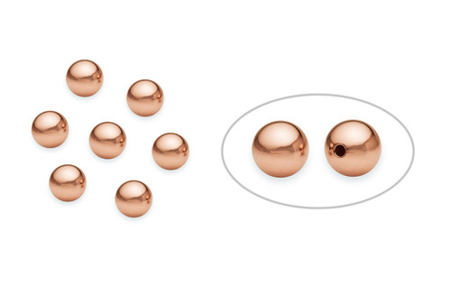 6 mm 14K Rose Gold Filled Round Beads