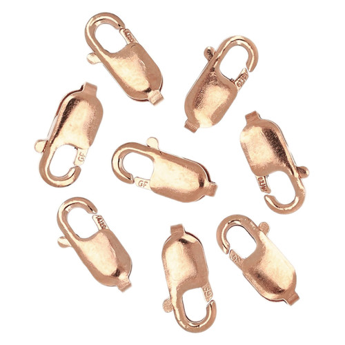 14K Rose Gold Filled Lobster Clasps No Ring 14K Rose Gold Filled Lobster Clasps No Ring