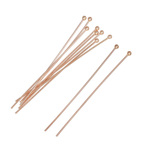 14K Rose Gold Filled Ball Pin