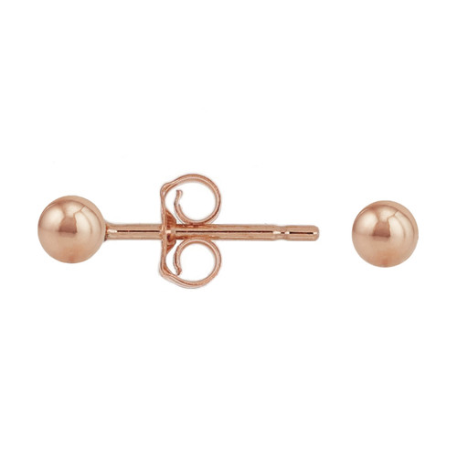 14K Rose Gold Filled Ball Posts 14K Rose Gold Filled Ball Posts