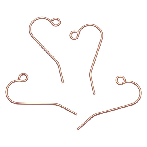 14K Rose Gold Filled French Ear Wires