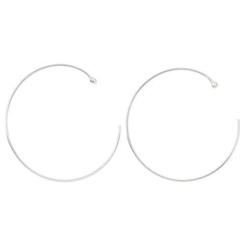 925 Sterling Silver Endless Ball End Earwires