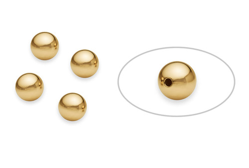 14K Gold Filled Round Bead Seamless  8mm