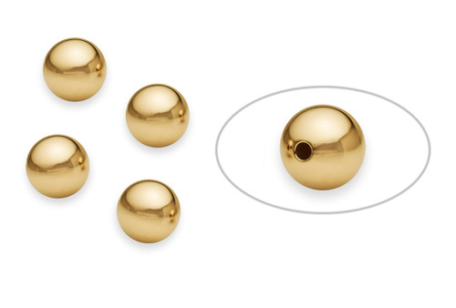 14K Gold Filled Round Bead Seamless 10mm