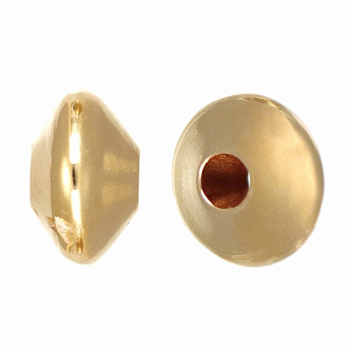 14K Gold Filled Smooth Saucer Beads