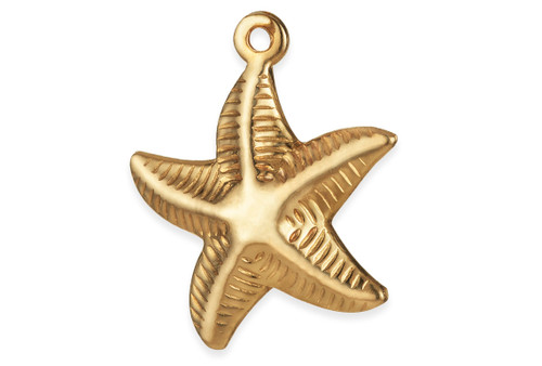 14K Gold Filled Starfish Charm