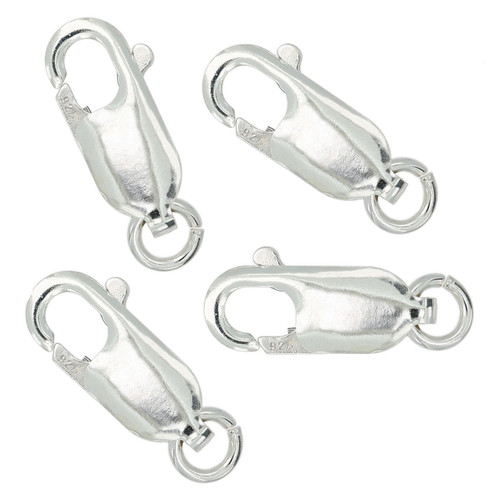Sterling Silver Lobster Clasp With Ring 5.2x13.7mm - 1 Pc