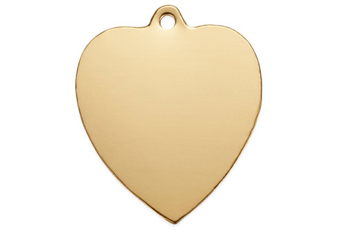 14K Gold Filled Heart Charm