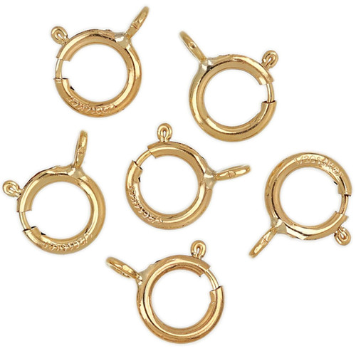 14K Gold Filled Spring Ring Clasp W/Open Ring