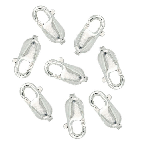 Sterling Silver Lobster Clasps 3.2x8.4 mm