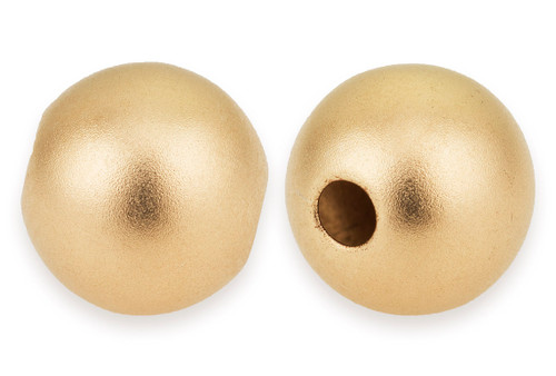 5 mm Gold Filled Round Sandblast Spacer Findings