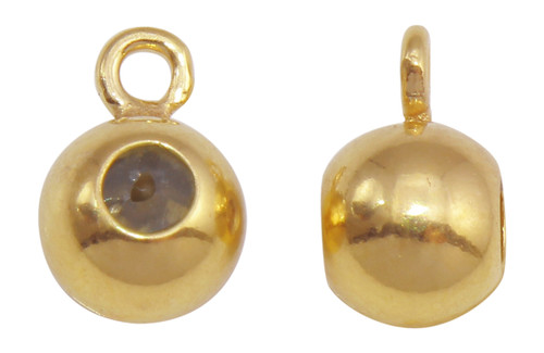 4mm Plain Round Ball Drops 14K Gold Filled Charms (F01GF) 