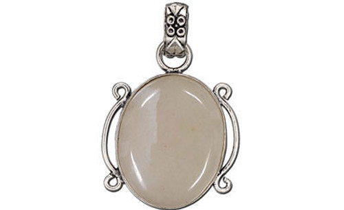 1 Pc 44 mm Pendant With White Agate