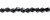 Bicone Shape Glass Beads - Black