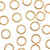 14K Gold Filled Open Jump Rings - 18 Gauge 7mm