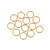 14K Gold Filled Closed Jump Rings 19 Gauge 7mm 5 Pc