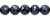 Glass Beads Round Faceted Black AB 10mm