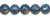 Round Faceted Glass Beads - Gray/Blue AB