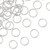 Sterling Silver Closed Jump Rings - 18g 8mm 10 Pcs