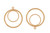 14K Gold Filled Double Round Drops 25mm&18mm