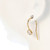 14k Gold Filled CZ Earwires 4mm 1 Pair-Clear