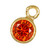 14K Gold Filled CZ Drops 3mm - Red