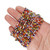 39 Inch Strand of 2.6-3 mm Mixed Colored Chevron African Glass Beads