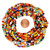 Ghanian Glass Seed Beads - Trade Beads - Chevron Beads - Assorted Colors
