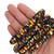 20 Inch Strand of 10-11.5 mm African Fused Recycled Glass Disc Beads - Multicolor