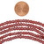 26 Inch Strand of  4-4.5mm African Maasai Glass Seed Beads - Glossy Blush Red