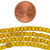 27 Inch Strand of 4-4.5mm African Maasai Glass Seed Beads - Vintage Yellow
