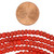 26 Inch Strand of 4-4.5mm African Maasai Glass Seed Beads -Persian Red