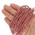 26 Inch Strand of 3-3.5mm African Maasai Glass Seed Beads - Pink Mauve Medley