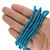 26 Inch Strand of 4-4.5 mm African Maasai Glass Seed Beads - Vivid Cerulean
