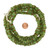 African Krobo Recycled Textured Green And Brown Glass Beads