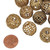 3 Pc Bag of 17-19mm Ashanti Brass Beads - Tabular Globe