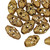 2 Pc Bag of 17-18x28 mm Ashanti Brass Beads - Ornate Ellipsoid