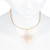 Sterling Silver 20.4x17.5mm Rose Gold Plated Star Pendant W/ CZ - 1 Pc