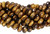 15 IN Strand 4 mm Tiger Eye Rondelle Faceted Gemstone Beads