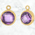 14K Gold Filled CZ Drops DSCB-Light Purple