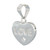 Sterling Silver Love Heart Pendant with Cubic Zirconia