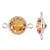 Sterling Silver Champagne CZ Connectors