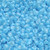 Czech Round Druk Glass Beads - Clear Light Blue